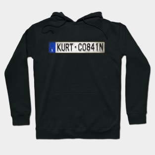 Kurt Cobain Car license plates Hoodie